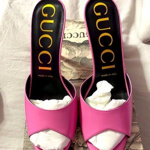 Pink Gucci Heels